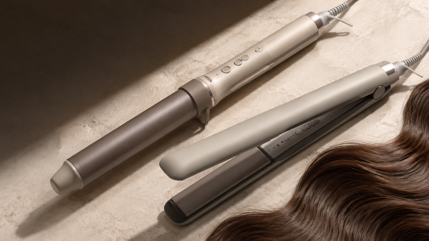 Curling wand and straightener